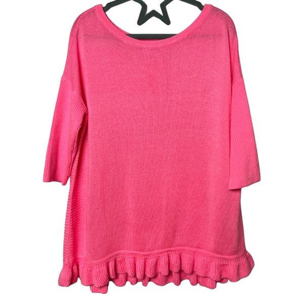 Lilly Pulitzer Other - Lilly Pulitzer Girls' Tierneigh Neon Pink Sweater Size Small 4-5